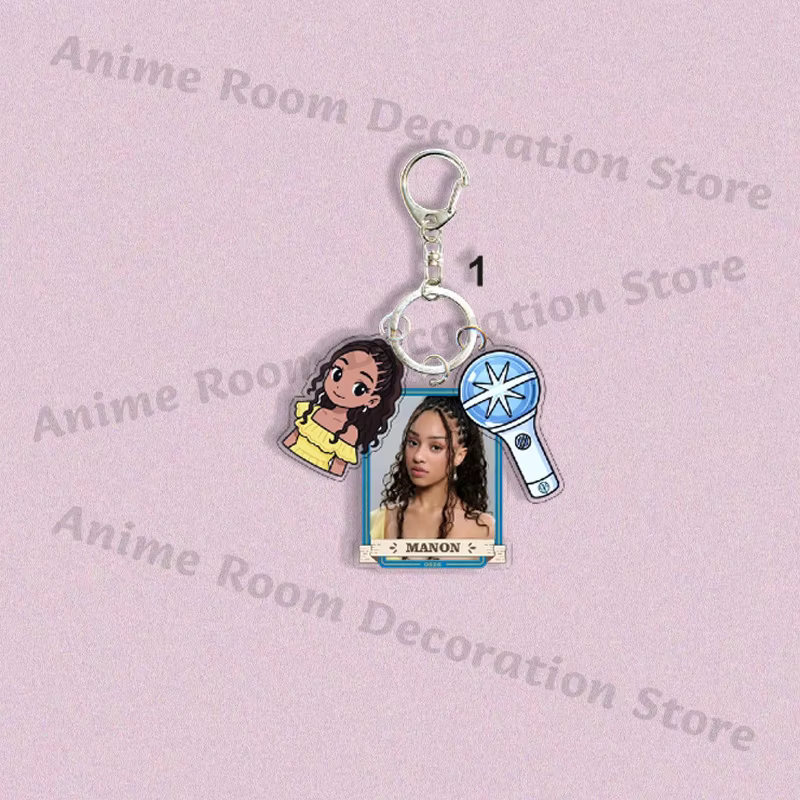 Filles groupe k-katseye mode porte-clés Anime dessin animé Kawaii porte-clés étudiants style coréen 