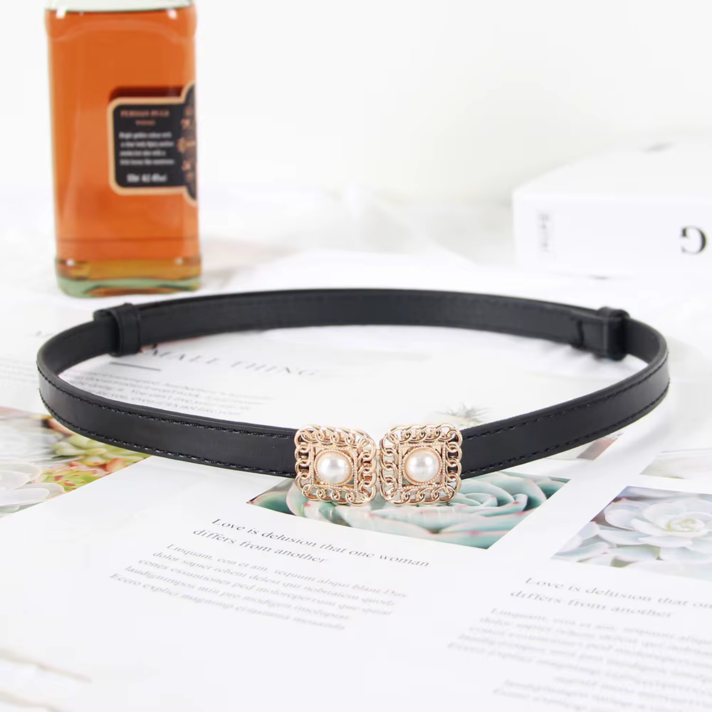 Ceinture pour femme rétro à la mode avec chaîne et perles, ceinture décorative polyvalente pour mant