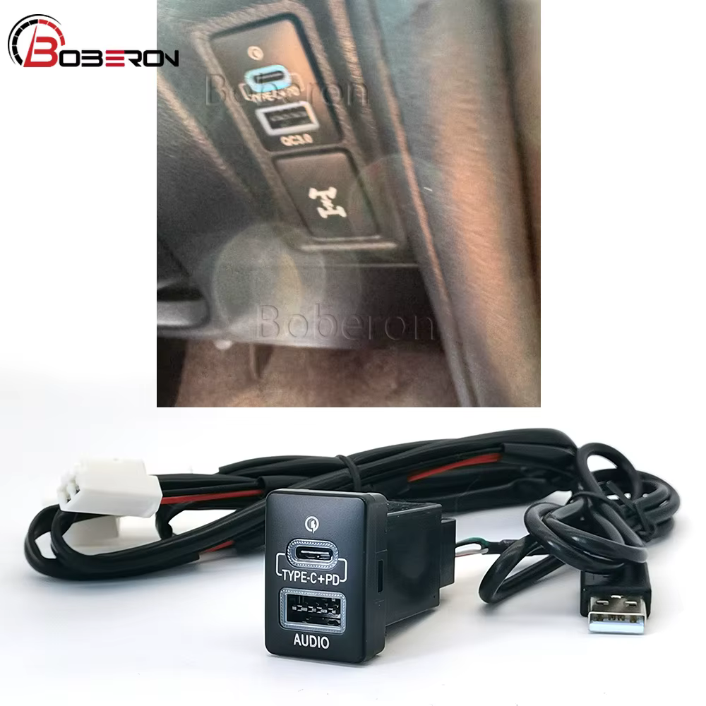 Adaptateur d'entrée de chargeur rapide de prise Audio de Port USB de voiture pour Toyota Camry 50 Pr