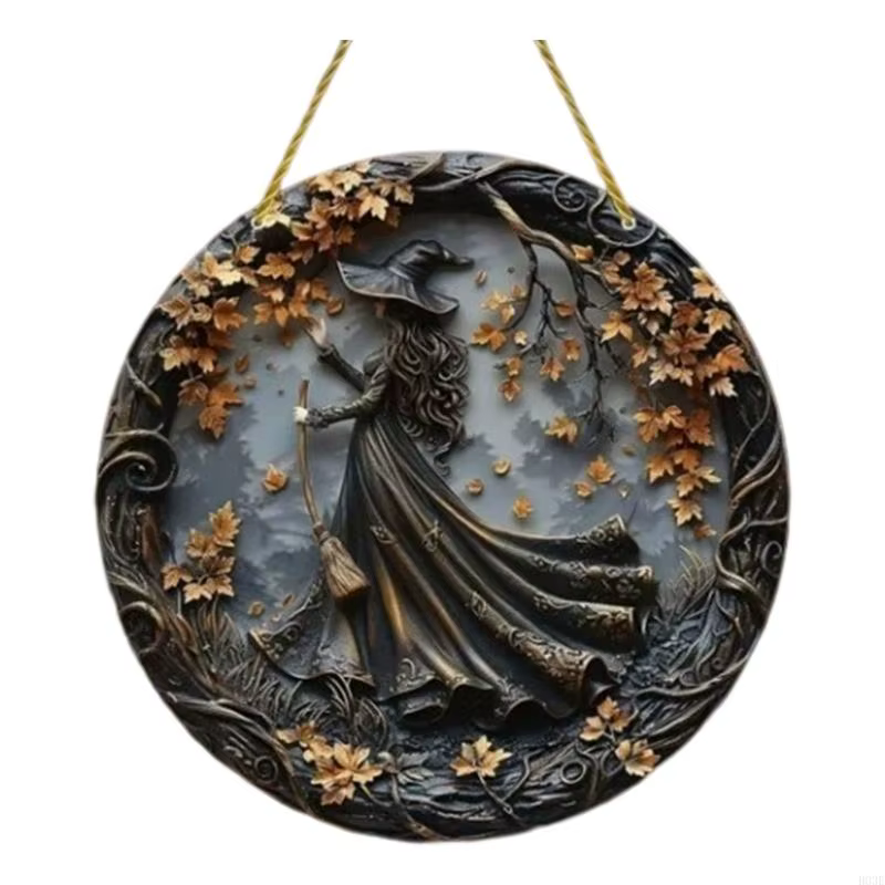 Halloween Wooden Porch Decoration Witch Match Porte d'entrée Porte suspension pour les festivals fêt