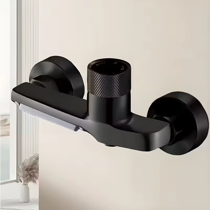 Robinet de salle de bain moderne-robinet mitigeur mural pour baignoire/douche avec contrôle chaud et