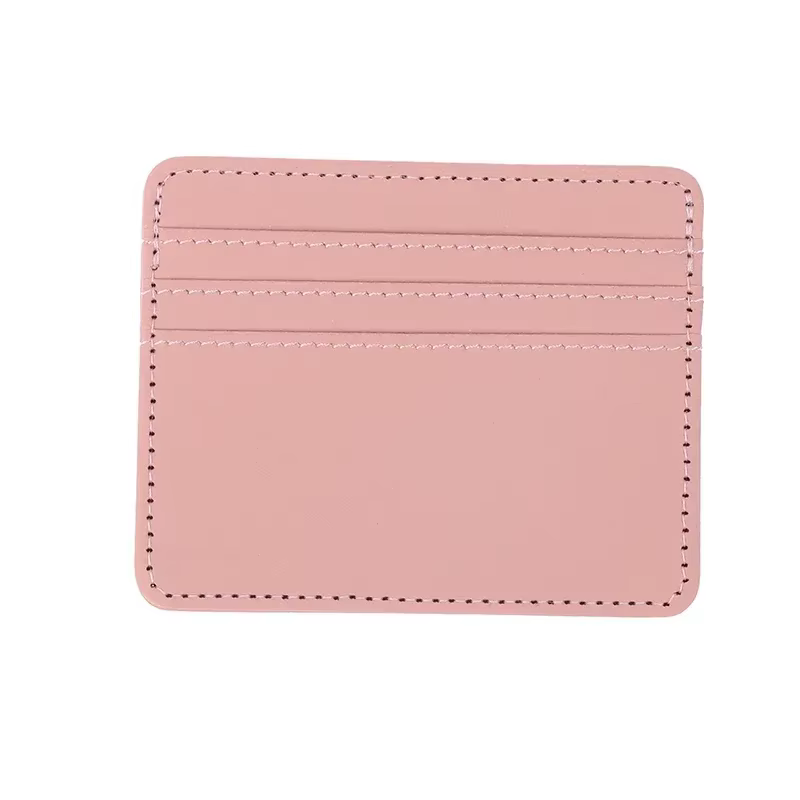 Mini portefeuille en cuir Ultra-fin à 4 fentes, porte-cartes mince, porte-carte de crédit bancaire, 