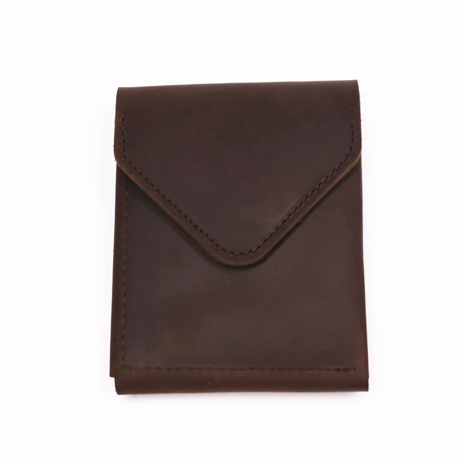 Portefeuille en cuir véritable pour hommes, portefeuille Vintage en cuir de vache, court, Vertical,
