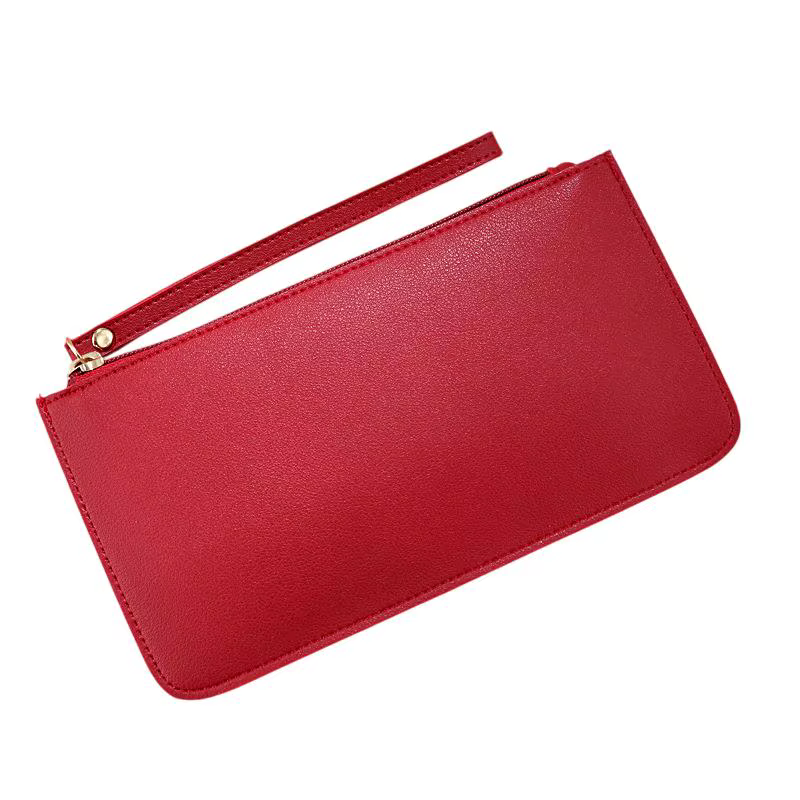 Portefeuille long en cuir PU souple pour femmes, porte-cartes, grande capacité, organiseur pour un u