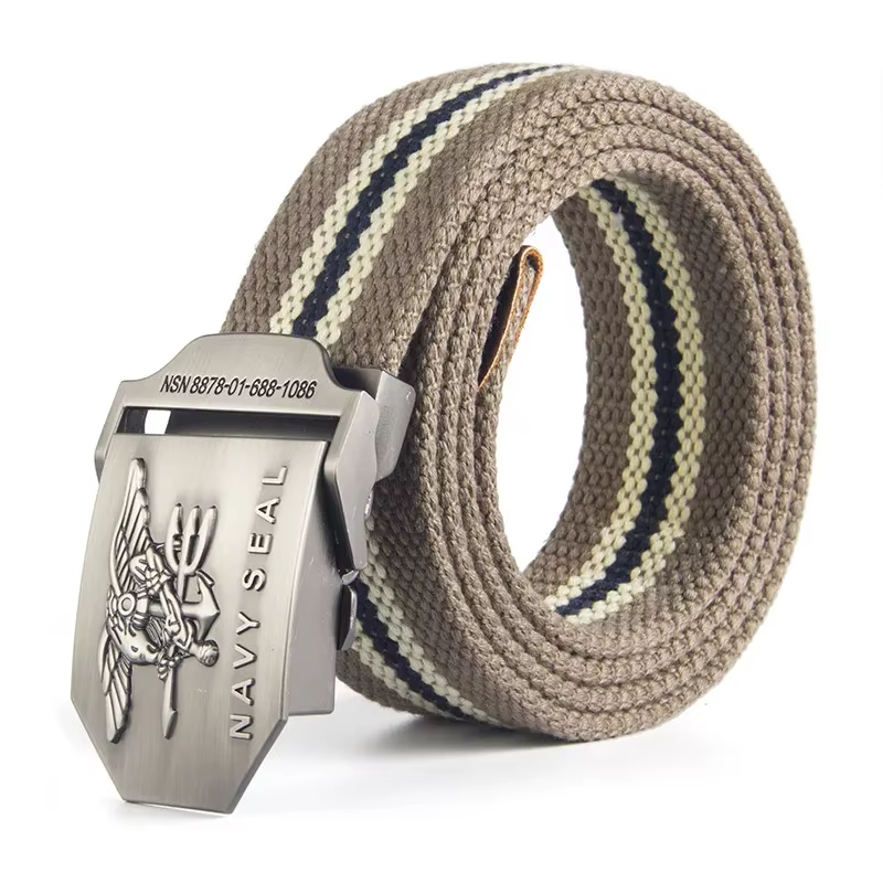 Ceinture en cuir Navy Seal Canvabelt pour hommes, ceinture militaire américaine, équipe d'atterrissa