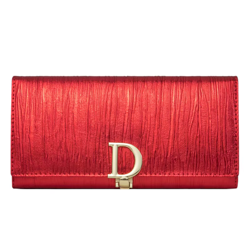 Portefeuille Long en cuir véritable pour femmes, pochette d'argent à deux volets rayée en cuir de va