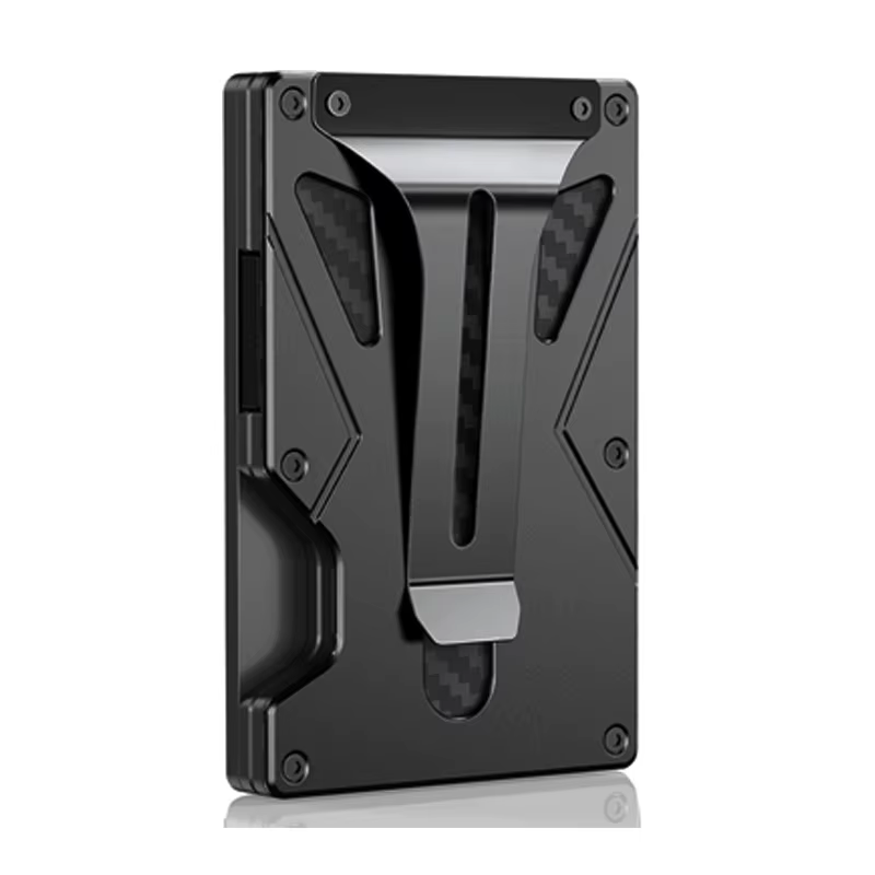Portefeuille magnétique pour iPhone, portefeuille léger pour téléphone, portefeuille ultra-fin en al