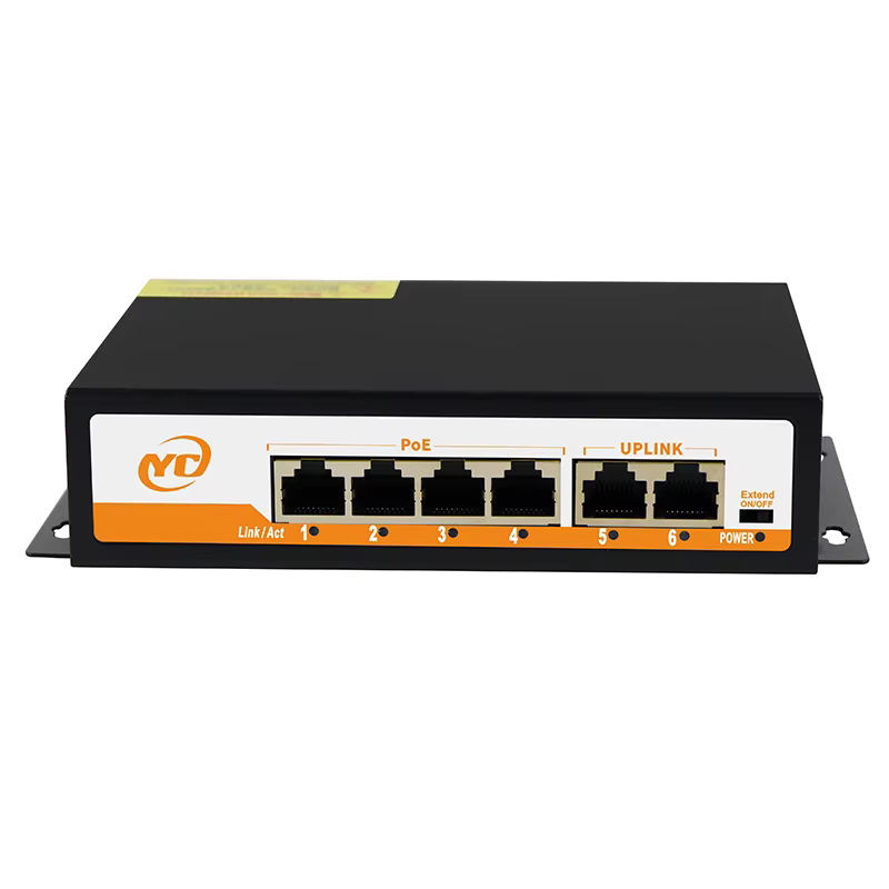 Nouveau commutateur Ethernet POE RJ45 SFP 48V avec pour 802.3af/at liaison montante Plug and Play no
