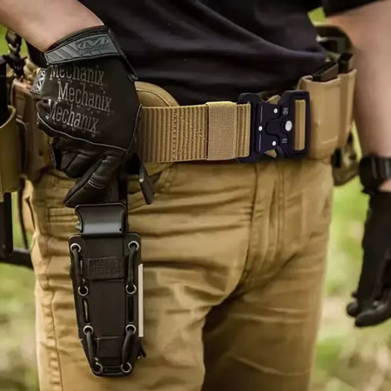 Ceinture d'extérieur multifonctionnelle pour hommes, toile de haute qualité pour nylon, ceinture de 