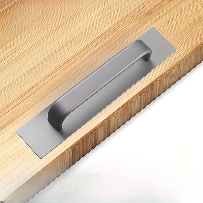 Poignée de Porte Moderne en Alliage d'Aluminium, Adhésive, Push-Pull, pour délégations, Fenêtre, Arm