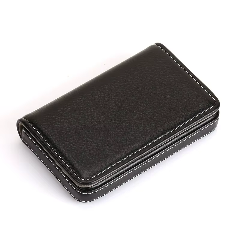 Porte-carte pour hommes/femmes, boucle magnétique, grande capacité, cuir PU de haute qualité, étui p