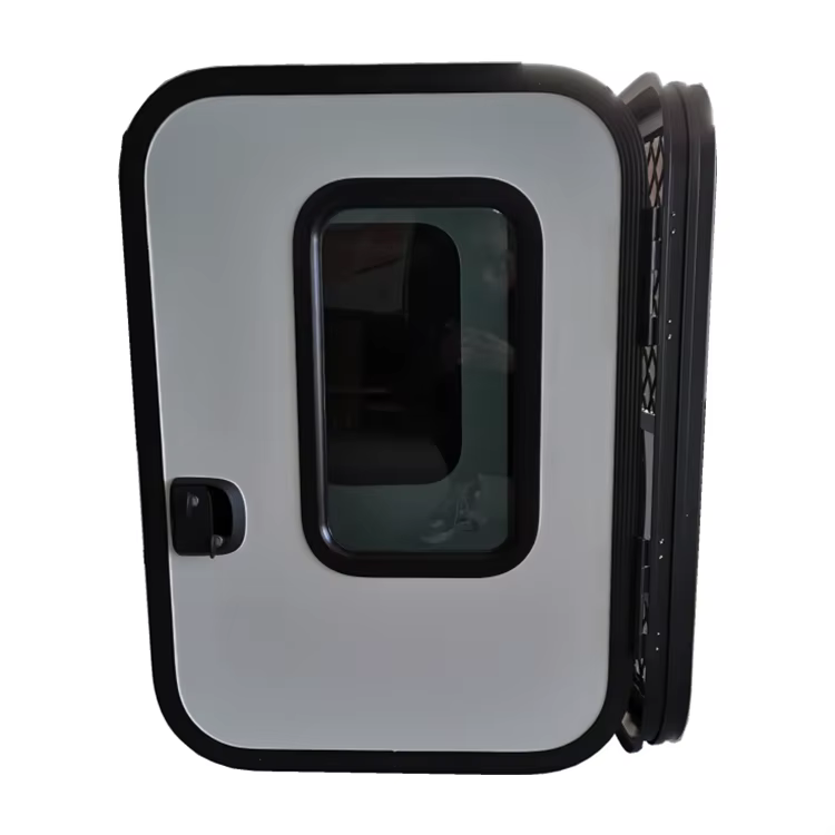 Meilleure porte de camping-car populaire, cadre en aluminium, serrure à point unique, 650*900 mm, po