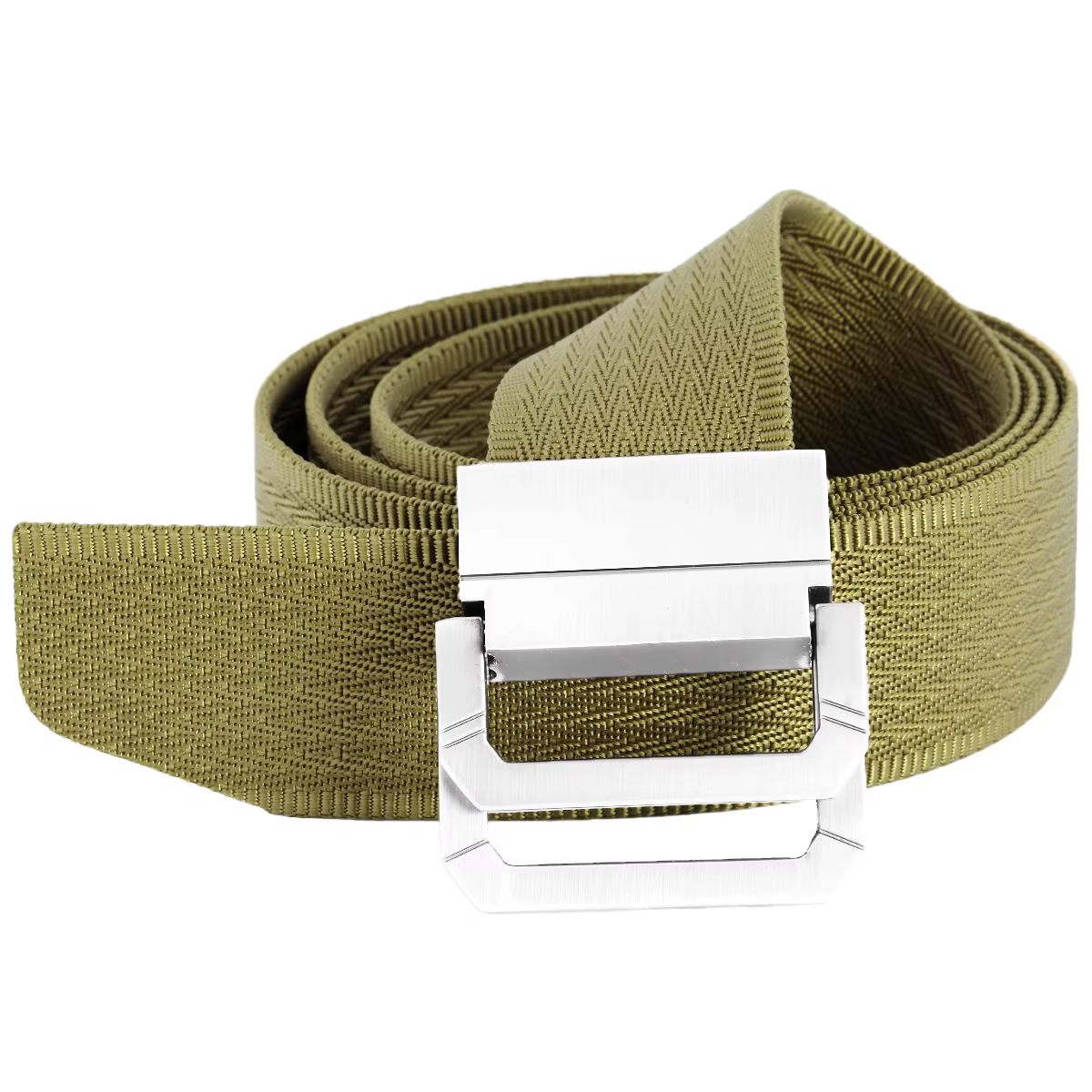 Ceinture homme mode décontracté en Nylon tissu ceinture sangle Double boucle boucle ceinture longue 