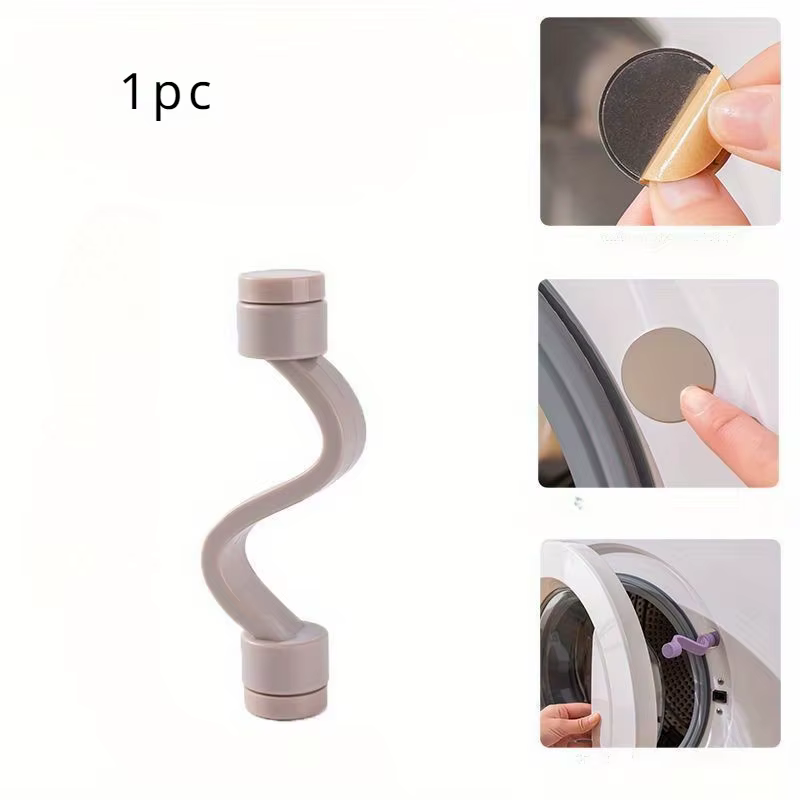 1 verrou de sécurité pour porte de buanderie - Ventilé et anti-moisissure, clip de protection pour m