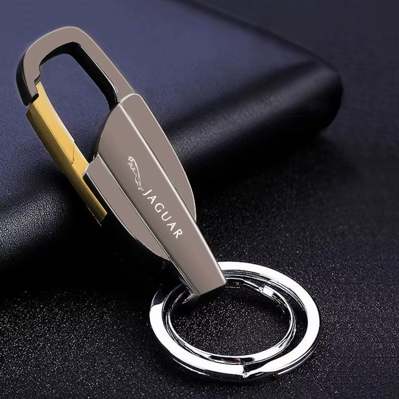 Porte-clés de voiture en alliage de Zinc, emblème personnalisé, pour Jaguar X S F XF XE XJ XK XEL XF