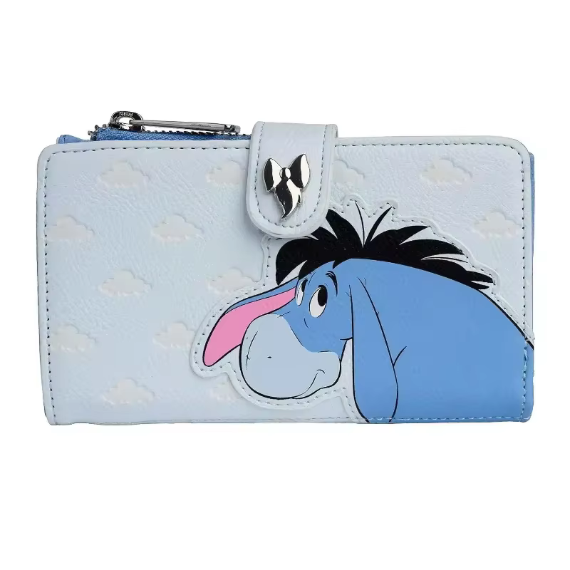 Nouveau portefeuille Loungefly pour femmes, petit sac à main en cuir mignon, porte-cartes court avec