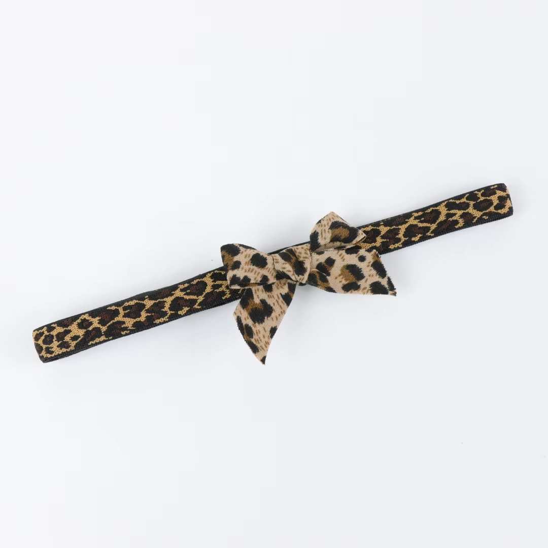 Ceinture de jarret à imprimé léopard avec nœud – Anneau de jambe élastique pour lingerie, fête, mari