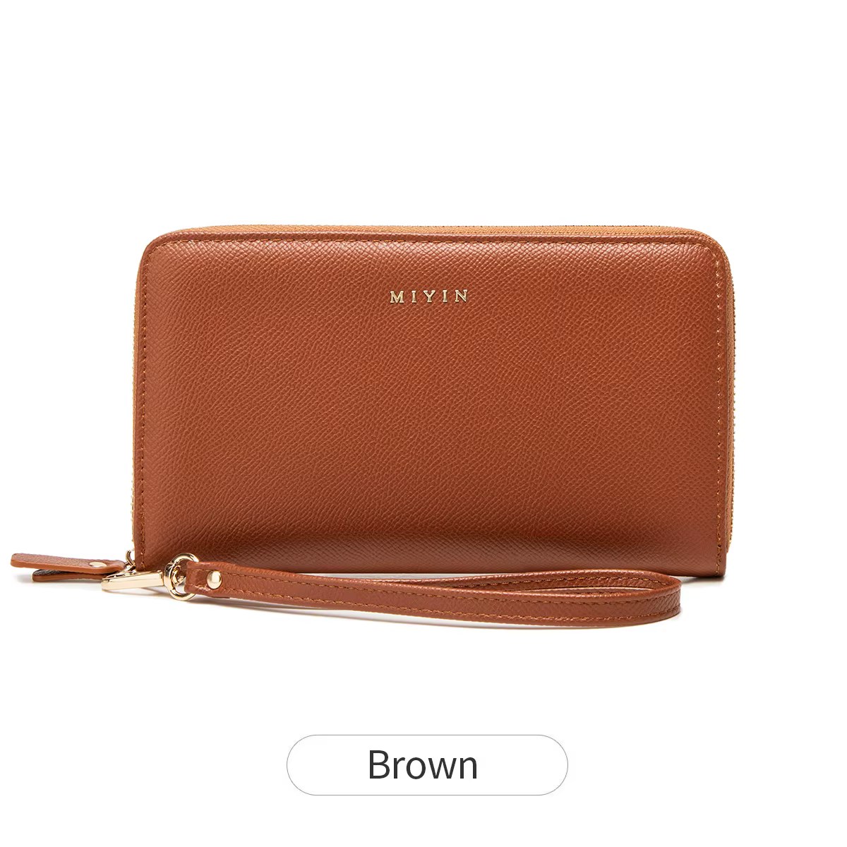Portefeuille Vintage en cuir PU pour femmes, grande capacité, fermeture à glissière, portefeuille d'