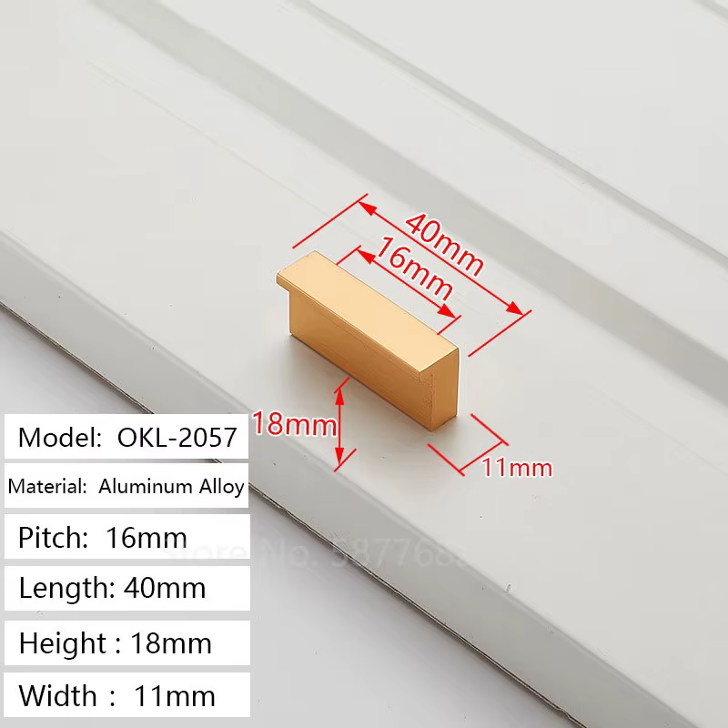 Poignée de porte minimaliste en aluminium, poignée d'armoire moderne, petite quincaillerie MELPulls,