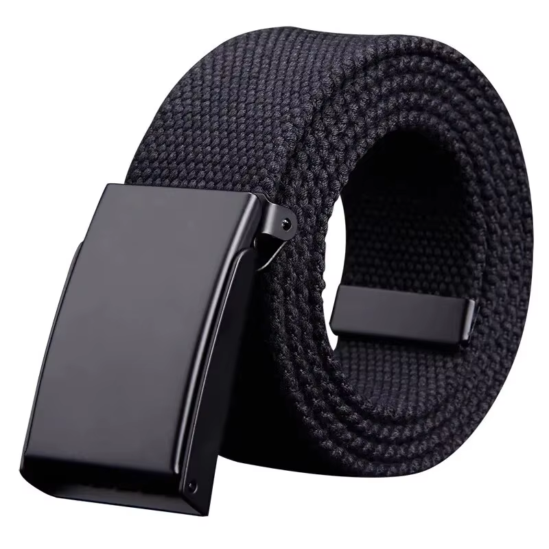 Ceinture en toile respirante pour hommes et femmes, ceinture réglable, DulFor Jeans, extérieur, unis
