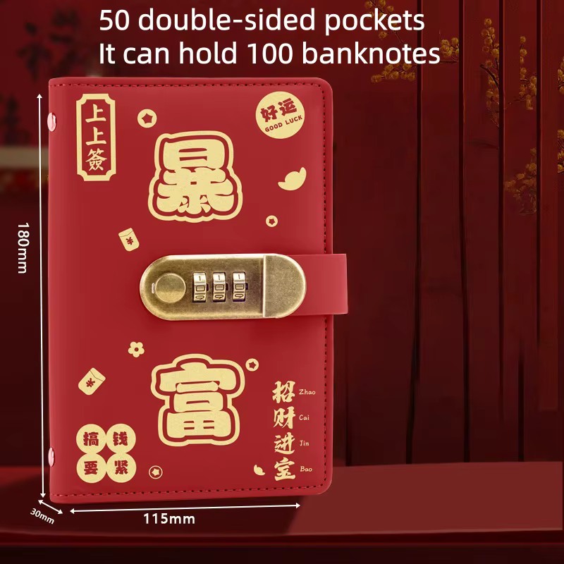 Portefeuille de rangement en forme de livre – Livre de collection de monnaie et de billets secret, c