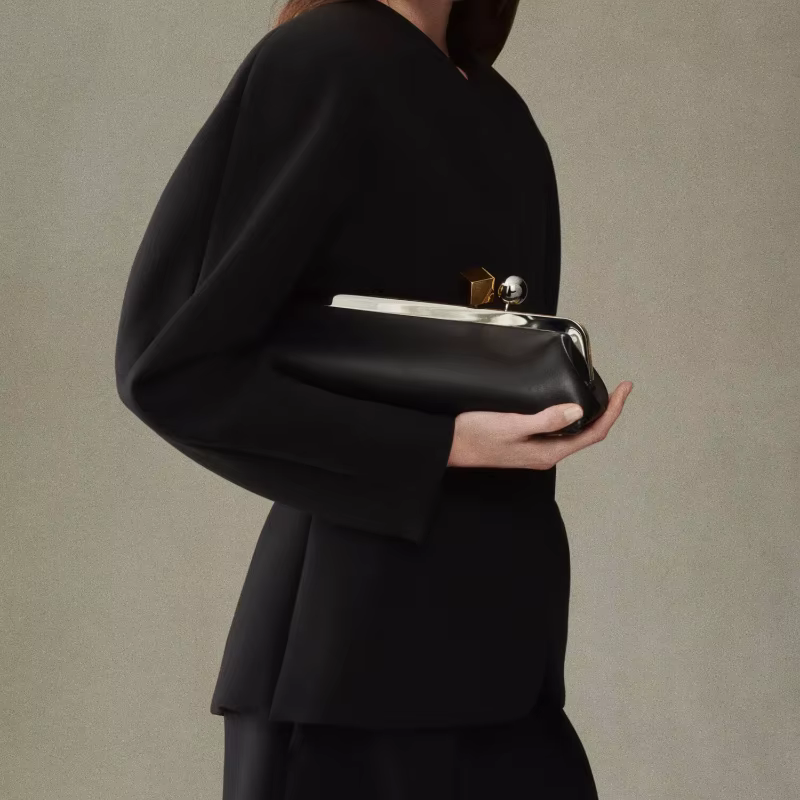 Pochette longue avec bandoulière amovible, sac Baguette à la mode pour femmes, sac à main à Clip de 