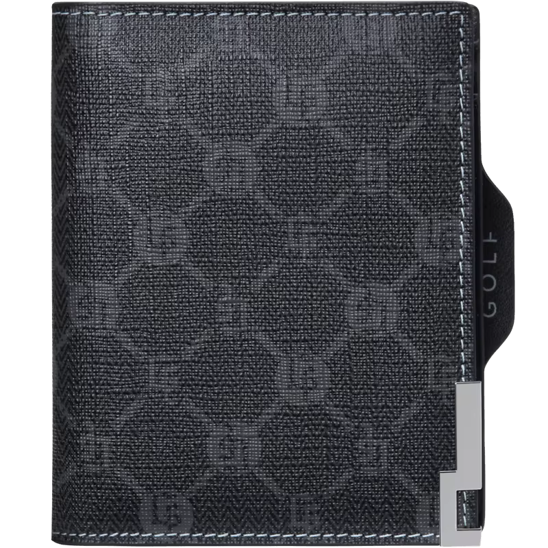 Portefeuille court de GOLF pour hommes, nouveau portefeuille tendance avec lettres imprimées, Clip e