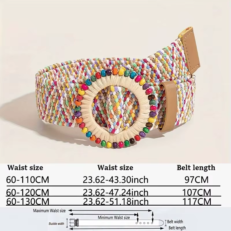 Ceinture large pour femmes, Corset, ceinture en sangle pour robes, ceinture tissée en herbe, 5CM, ce