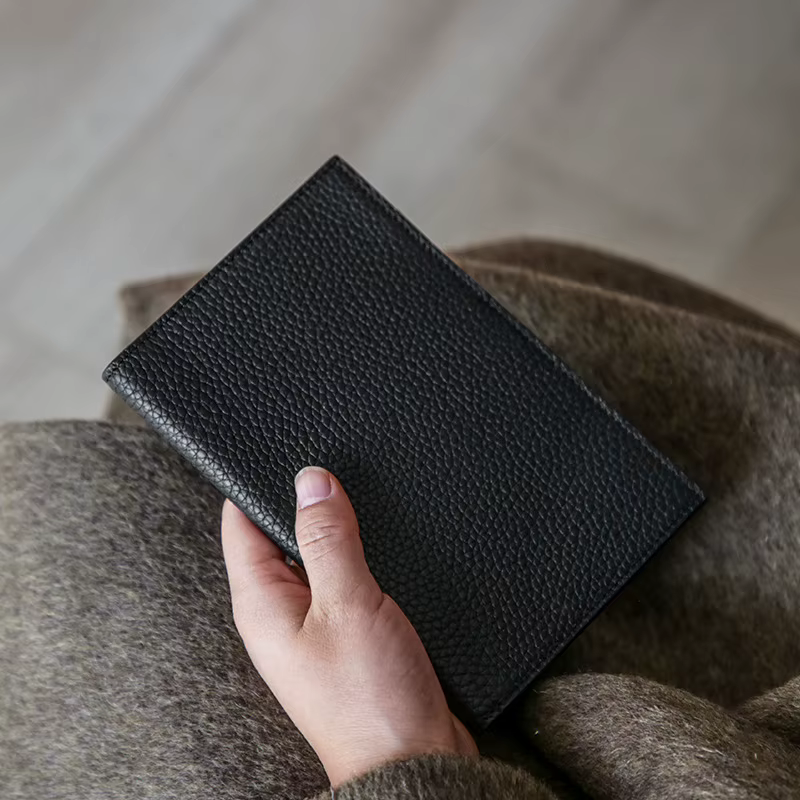 Porte-passeport en cuir couvre étui étanche voyage carte de crédit portefeuille mignon passeport liv