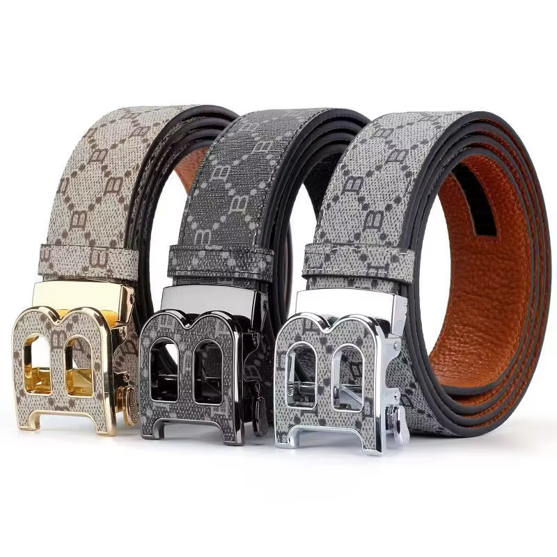 Nouvelle marque de luxe hommes ceinture mode affaires alliage aiguille boucle hommes ceinture boucle