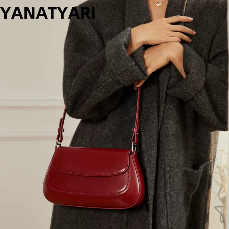 Sacs à bandoulière sous les bras en cuir de vache sacs à main en cuir véritable femmes sac à bandoul