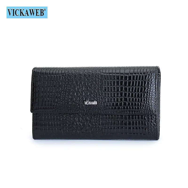 Portefeuille magnétique en cuir PU pour femme, sac à main à loquet pour femme, sac d'argent, mode