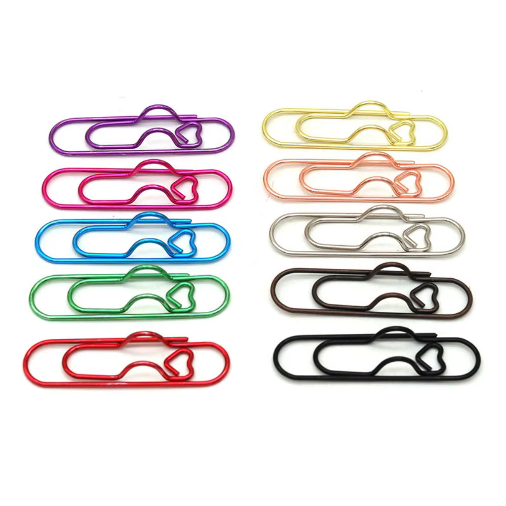 Porte-stylo multifonctionnel coloré, 10 pièces, pinces à papier, pinces à documents, pinces à billet