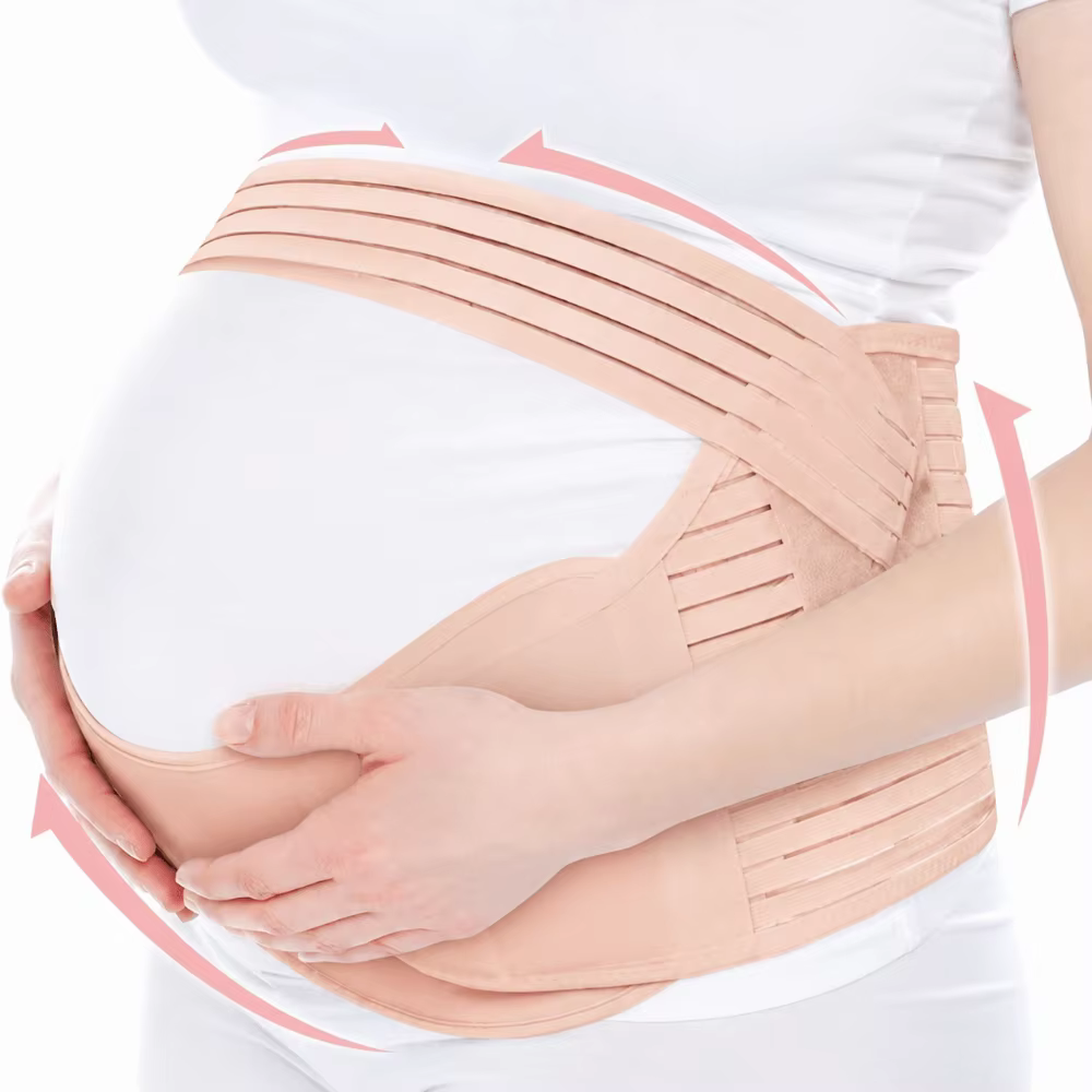 Ceinture de Soutien Ventral de Maternité Ajustable et Respirante, Bande Élastique Pré-natale pour le