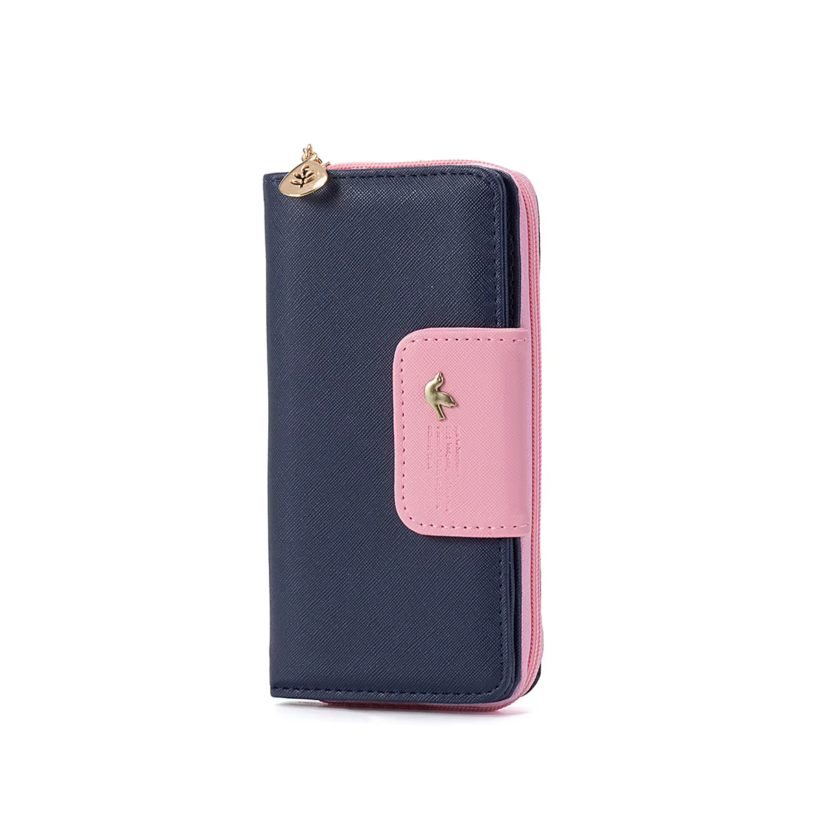 Portefeuille long - Portefeuille de voyage mignon en PU - petit porte-carte simple, porte-monnaie, p