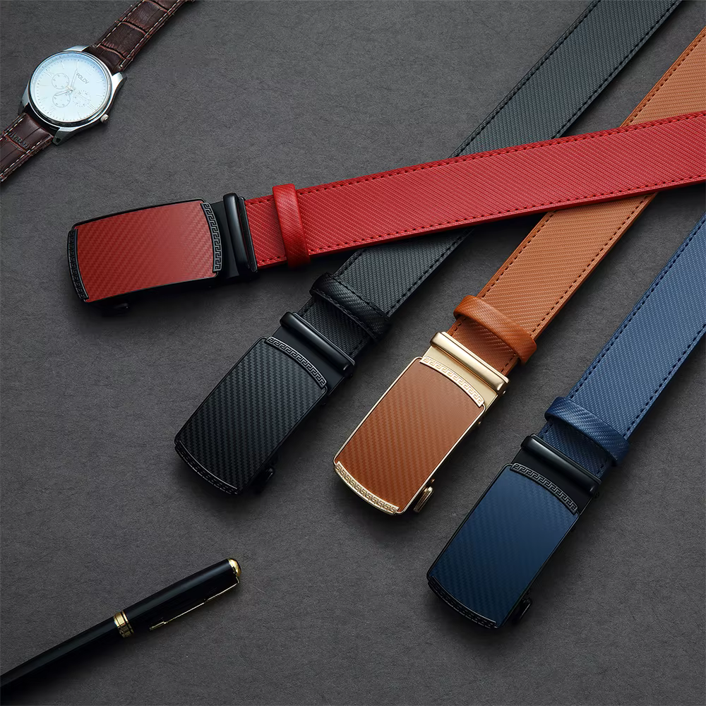Hommes ceintures en cuir taille sangle mâle automatique boucle ceinture hommes haute qualité ceintur