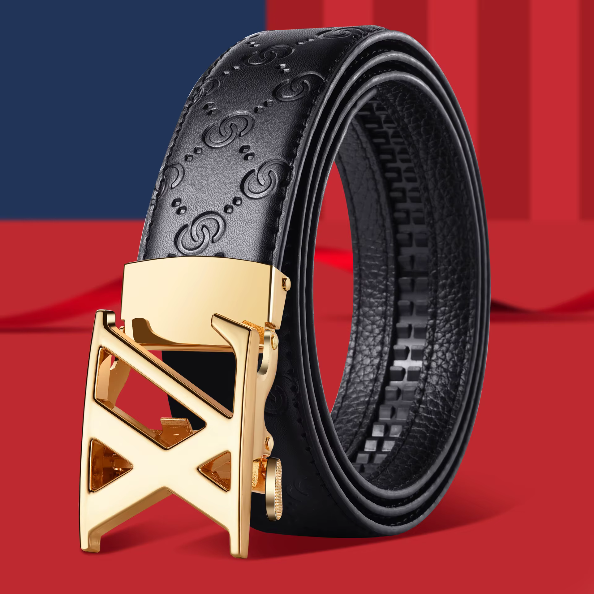 Ceinture de luxe pour hommes, en cuir de haute qualité, de marque célèbre, pour affaires, avec boucl