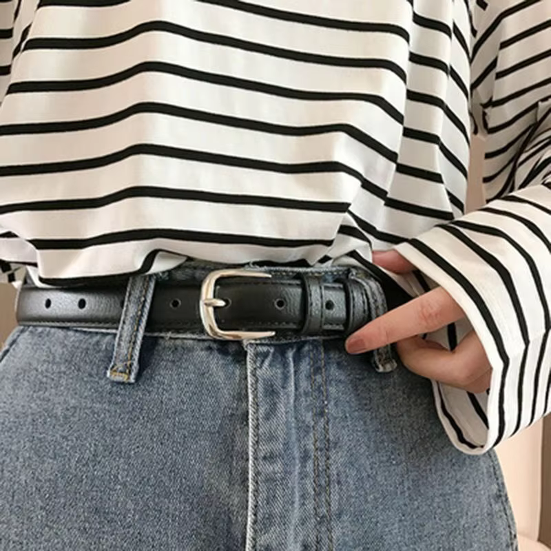 1pc ceinture femme mode Simple polyvalent ceinture authentique haute qualité tendance ceinture soupl