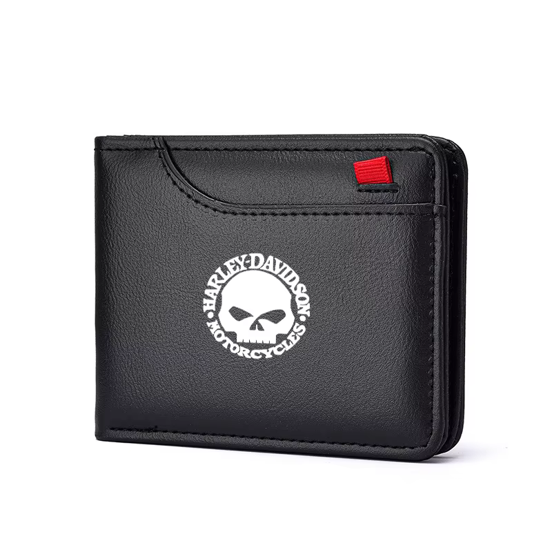 Nouveau porte-carte de crédit en cuir pour conducteur de voiture, pour Harley Davidson 86-92 FXRT/86