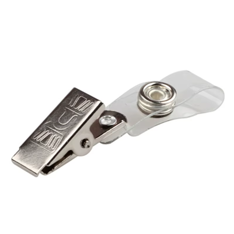 Clip de porte-carte d'identité pour employé, 2 pièces, Clip de Badge de travail, Clip en fer pour do
