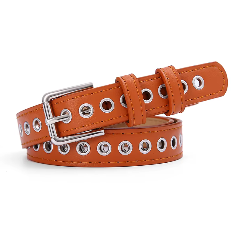 Ceinture en métal pour femmes, Non perforée, polyvalente, mode coréenne, décoration creuse, pantalon