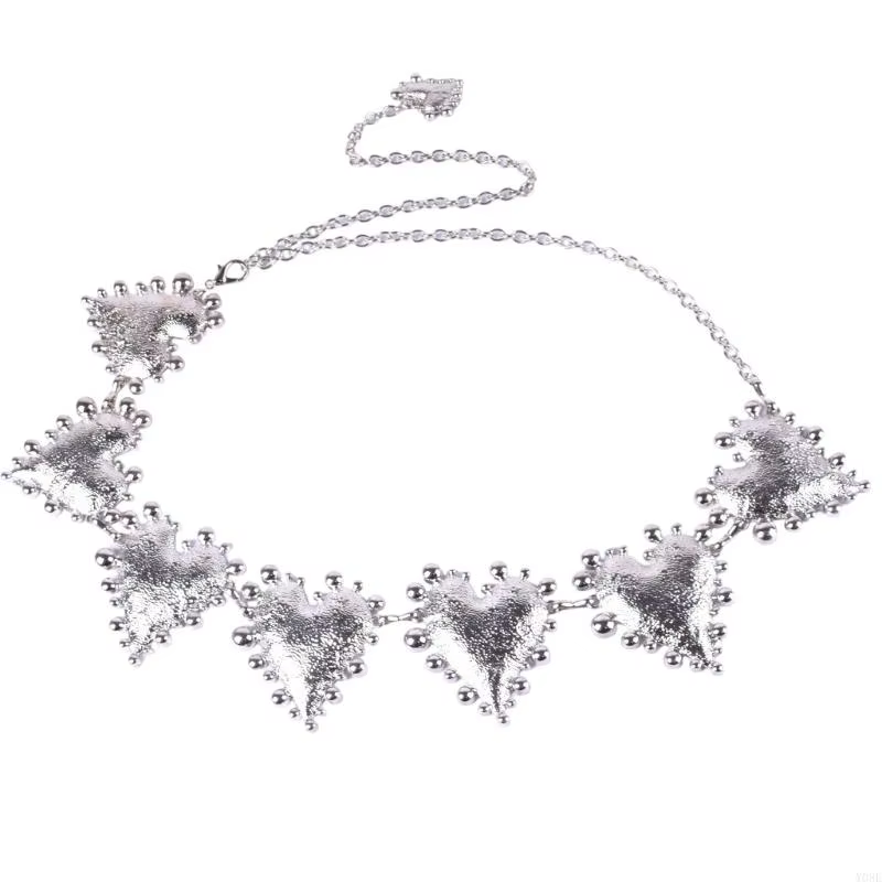Ceinture chaîne bijoux taille avec Accent cœur, conception en métal réglable pour l'accent taille ro