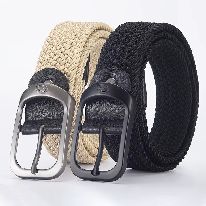 Ceinture élastique tissée décontractée pour hommes et femmes, ceinture de sport de plein air, ceintu