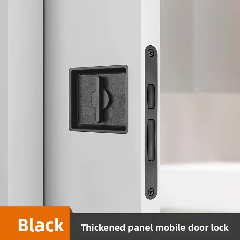 Poche invisible, serrure de porte coulissante de chambre à coucher, serrure de porte mobile, porte e