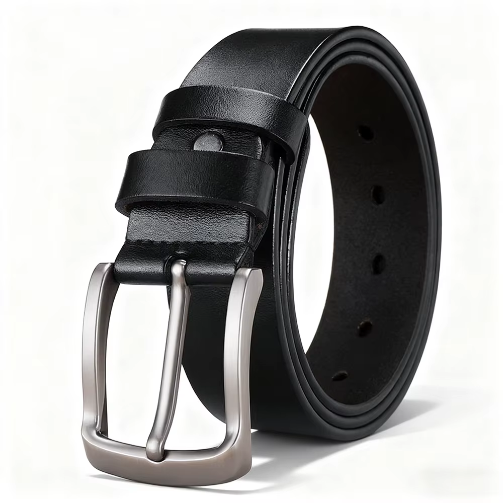 Ceinture à boucle ardillon rétro personnalisée pour hommes, adaptée aux Occasions formelles, costume
