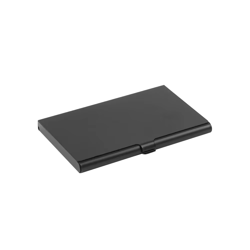 Porte-cartes en aluminium pour hommes et femmes, étui en métal pour carte d'identité professionnelle