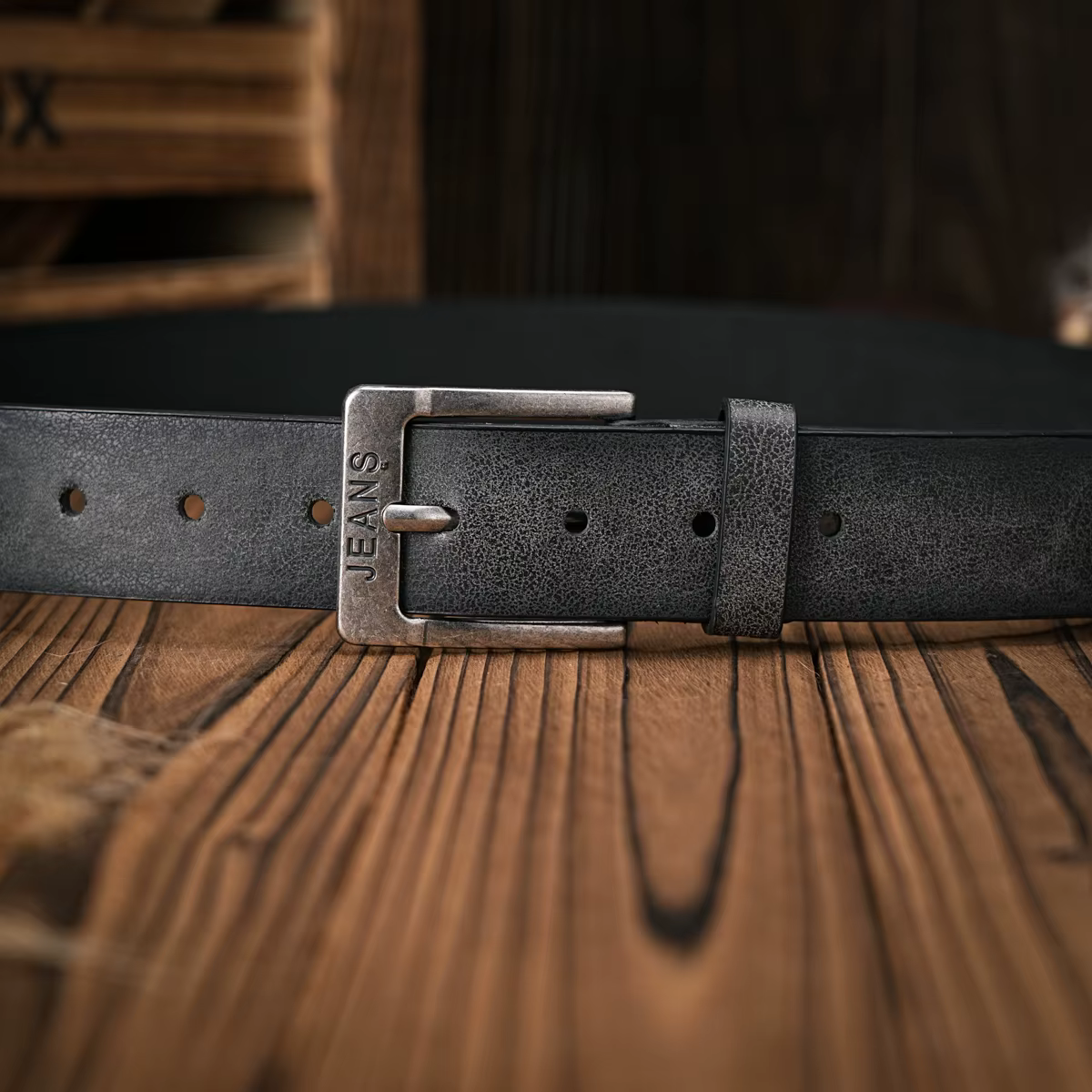 Une ceinture rétro décontractée pour hommes et femmes, style occidental! Ceinture en cuir PU avec bo