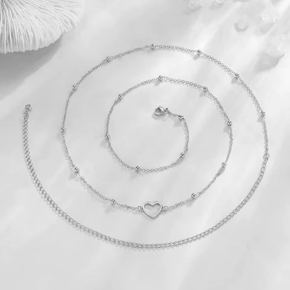 Ceinture élégante multicouche en perles, accessoire de taille polyvalent, chaîne de taille longue à