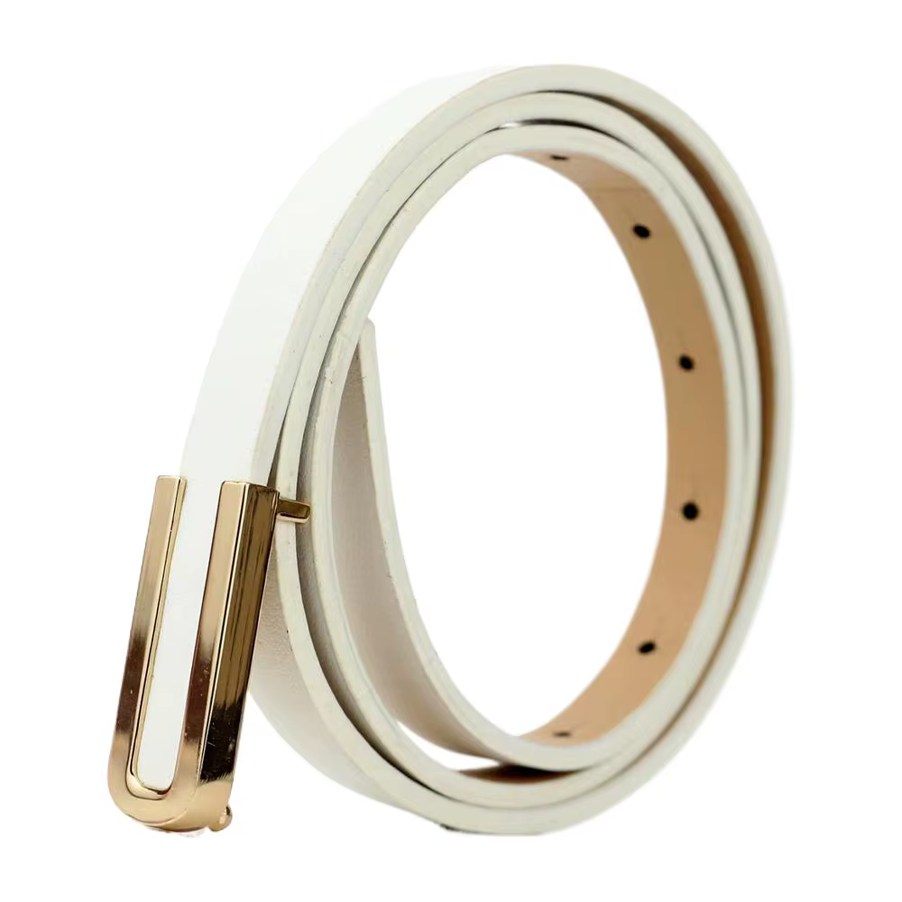 Ceinture fine en cuir noir pour femmes, 100cm, à la mode et polyvalente, robe décorative, costume Si