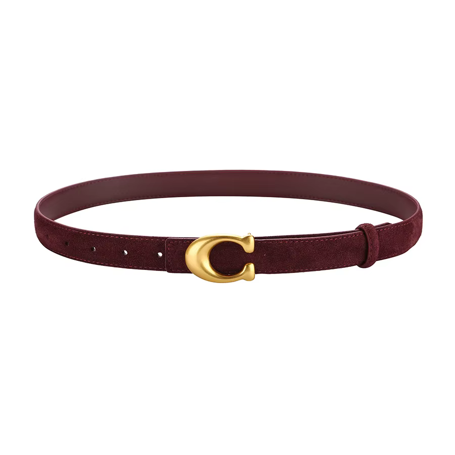 Ceinture en cuir suédé à boucle C, nouveau Style, polyvalente à la mode pour les jeans et les pantal